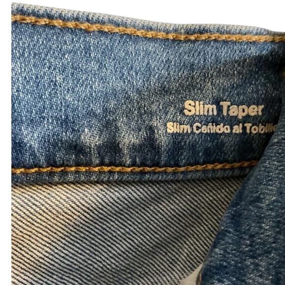 Original Use Men’s Slim Fit Taper Jeans Light Wash Distressed 30x32 NWT - Picture 5 of 13